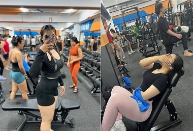 Livestream đụ nhau với gymer
